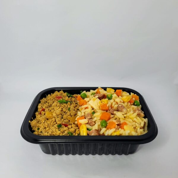 Carne Moída com Arroz de Forno