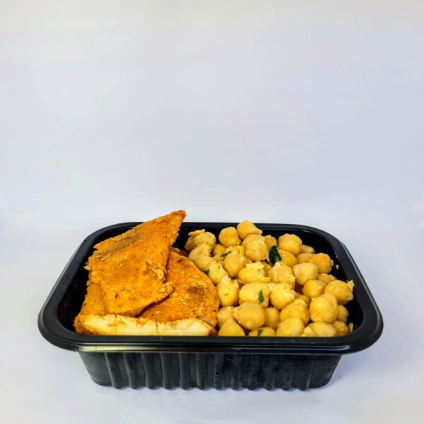 Frango Grelhado com Grão de Bico Refogado