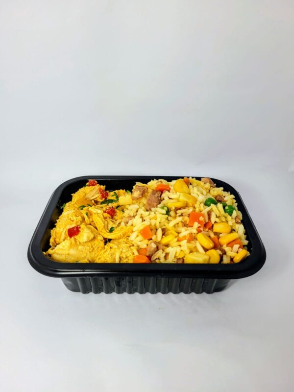 Tiras de Frango com Arroz de Forno